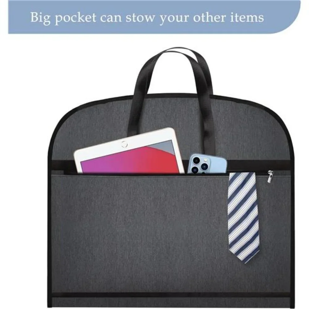 Heavy duty waterproof garment bag travel suit bag tuxedo coat uniform storage